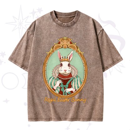 Purplehecate Regal Easter Bunny Washed T-Shirt