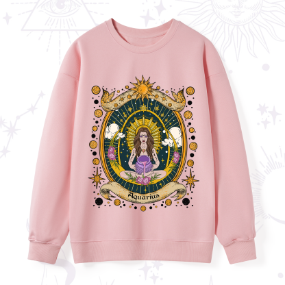 Purplehecate Aquarius Radiance Zodiac Sweatshirt