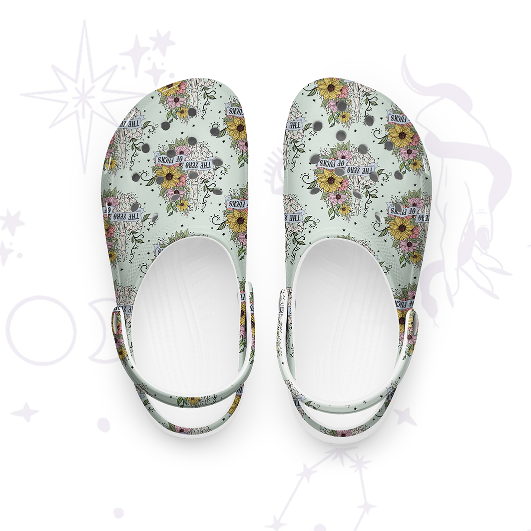 Purplehecate The Zero Of Fucks Rubber Clogs