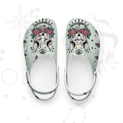 Purplehecate Mystical Cat Rubber Clogs