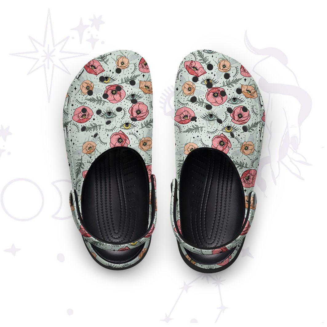 Purplehecate The Bee's Knees Rubber Clogs