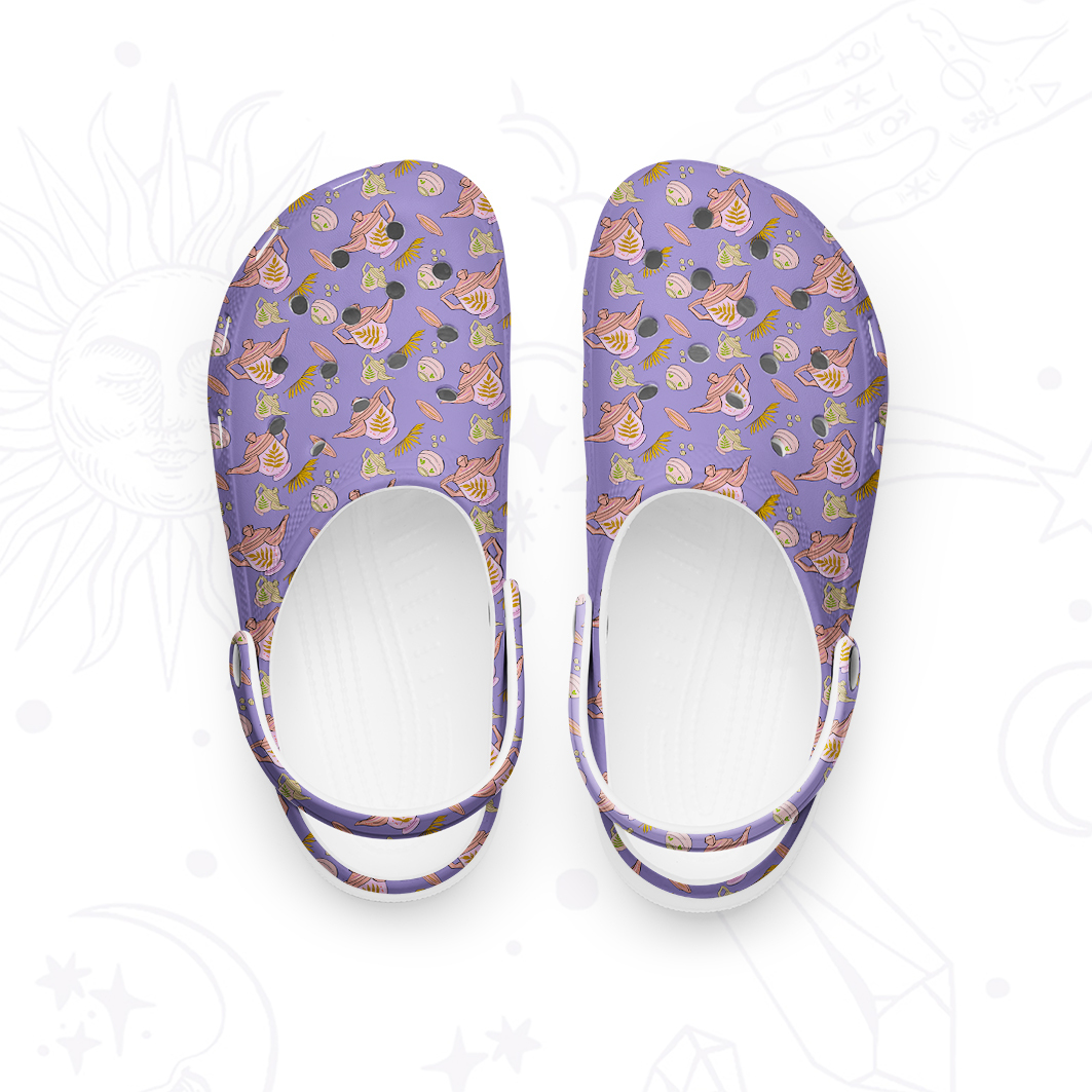 Purplehecate Purple Fantasy Rubber Clogs