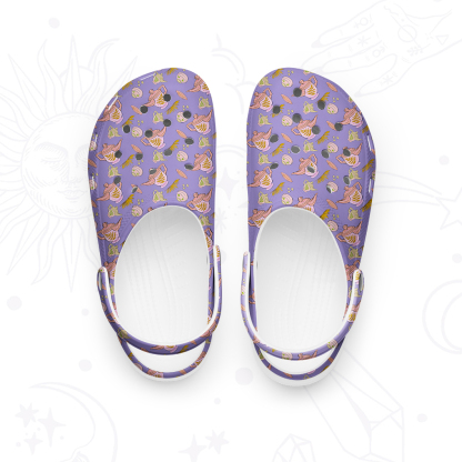Purplehecate Purple Fantasy Rubber Clogs