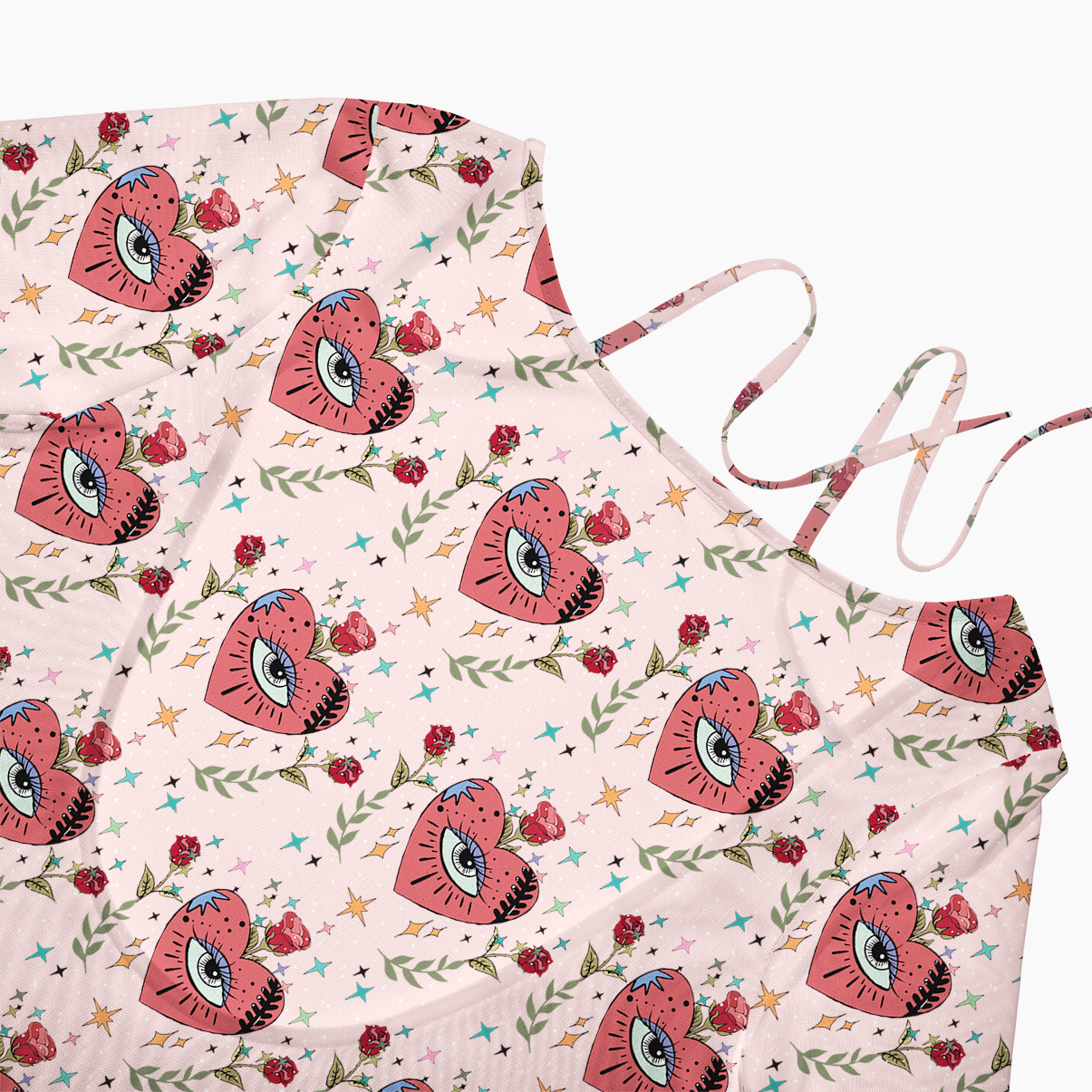 Purplehecate Mystic Eye Beachwear Cover-Up Dress