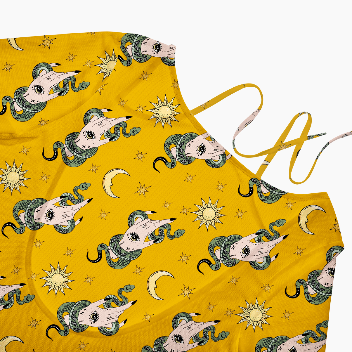 Purplehecate Reach For The Moon Beachwear Cover-Up Dress