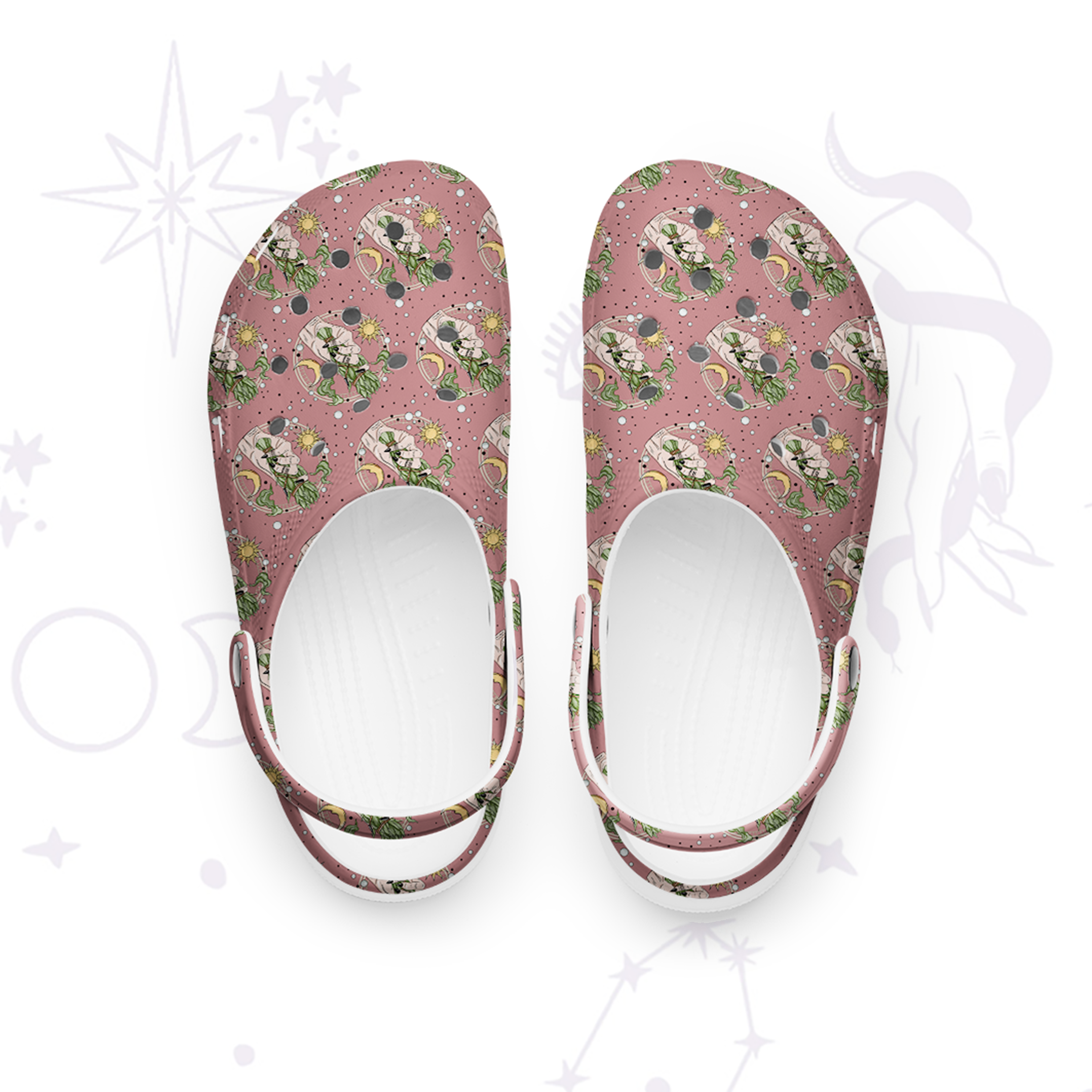 Purplehecate Go Sage Yourself Rubber Clogs