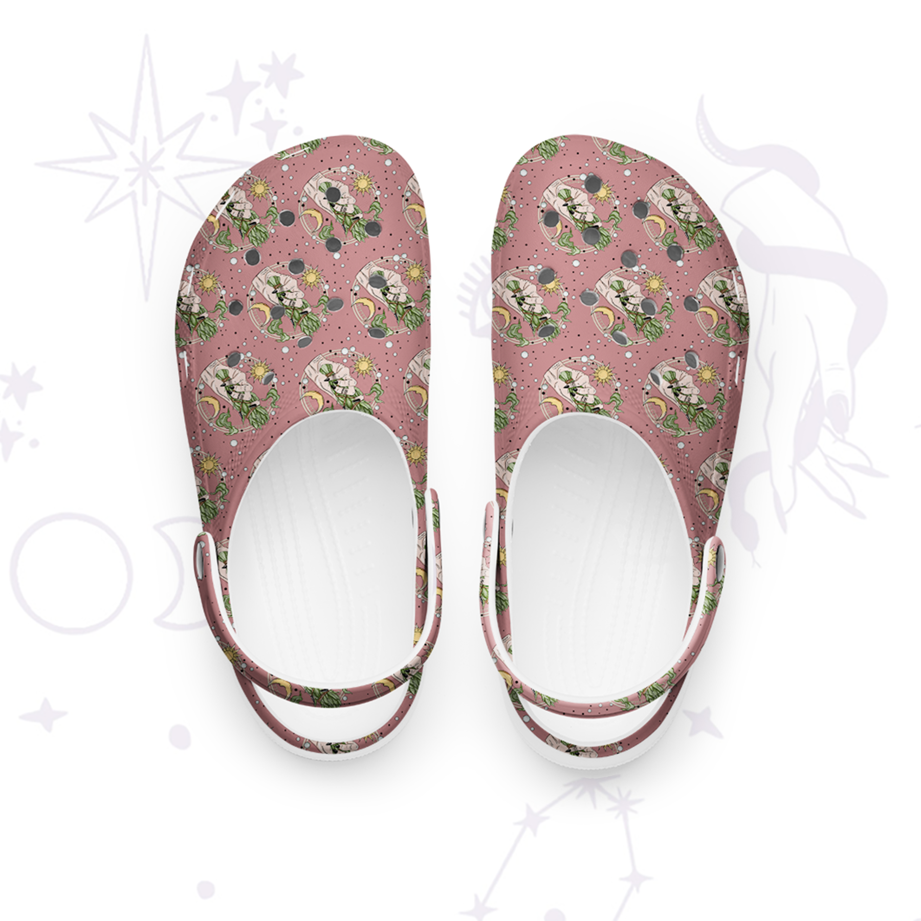 Purplehecate Go Sage Yourself Rubber Clogs