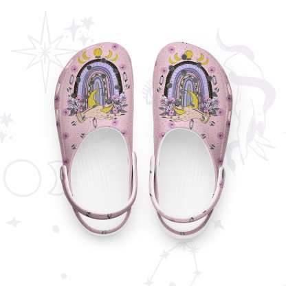 Purplehecate Magic Rainbow Rubber Clogs