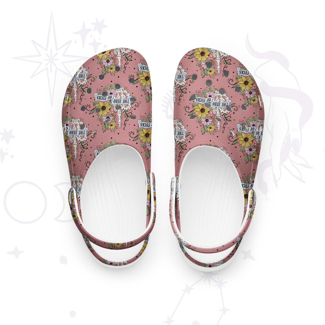 Purplehecate The Zero Of Fucks Rubber Clogs