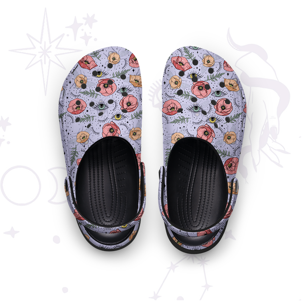 Purplehecate The Bee's Knees Rubber Clogs