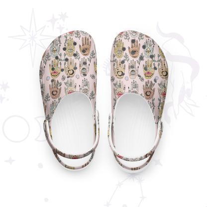 Purplehecate Helping Hands Rubber Clogs