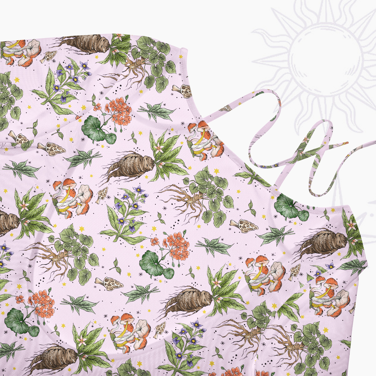 Purplehecate Magical Herbcraft Beachwear Cover-Up Dress