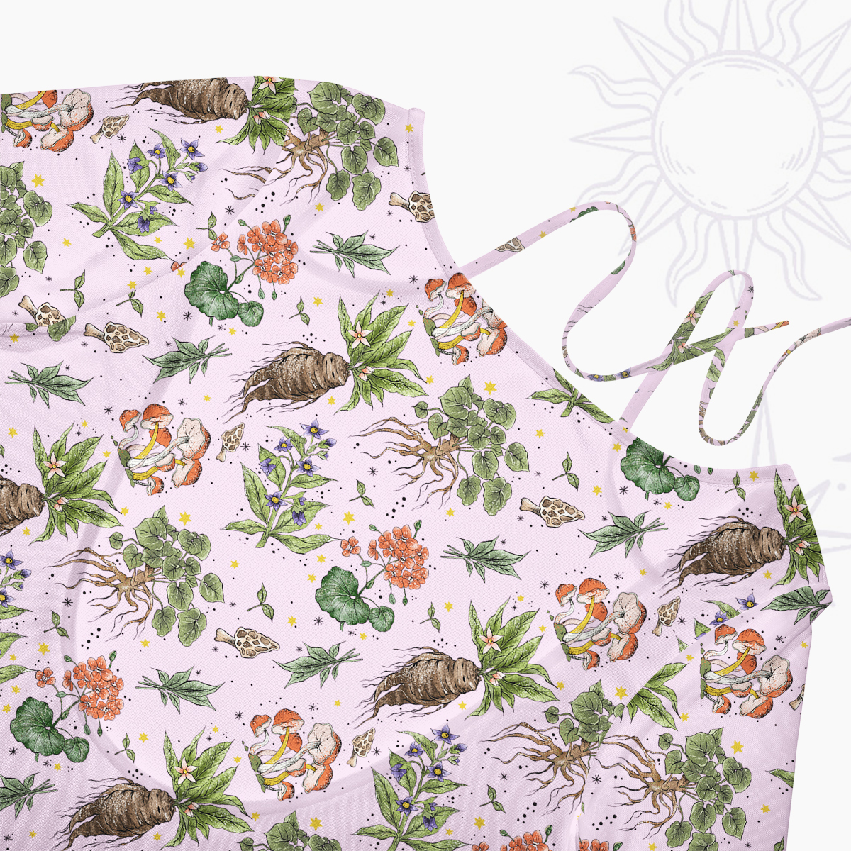 Purplehecate Magical Herbcraft Beachwear Cover-Up Dress