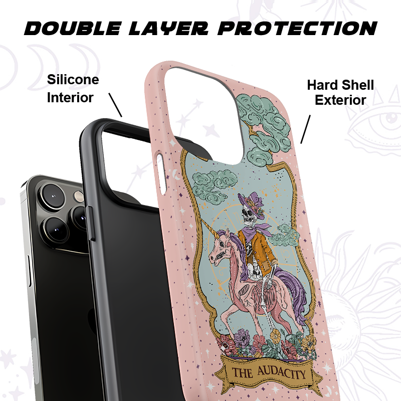 Purplehecate The Audacity Tarot Card Ancient Mirror Phone Case