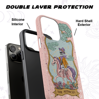 Purplehecate The Audacity Tarot Card Ancient Mirror Phone Case