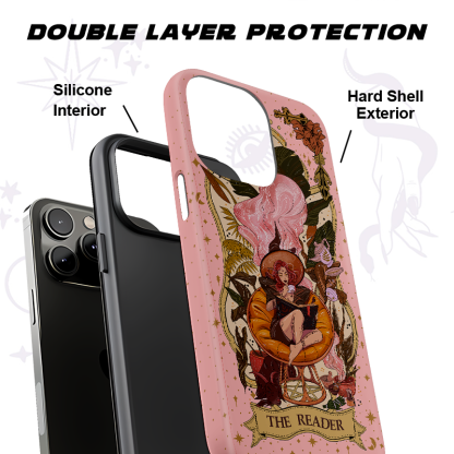 Purplehecate The Reader Tarot Card Ancient Mirror Phone Case