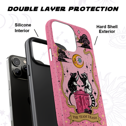 Purplehecate The Team Trash Opossum Tarot Ancient Mirror Phone Case