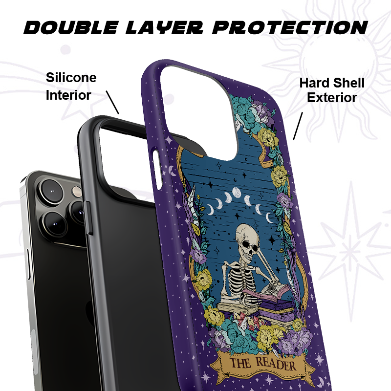 Purplehecate The Reader Tarot Card Ancient Mirror Phone Case