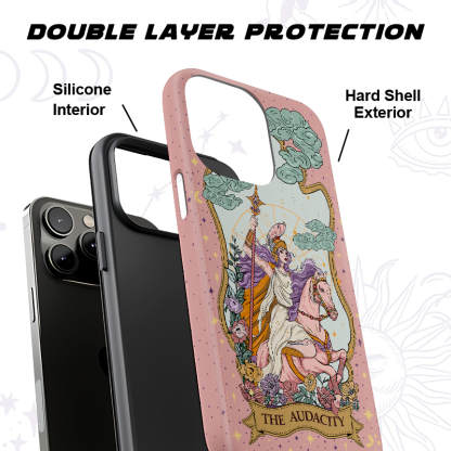 Purplehecate The Audacity Tarot Card Ancient Mirror Phone Case
