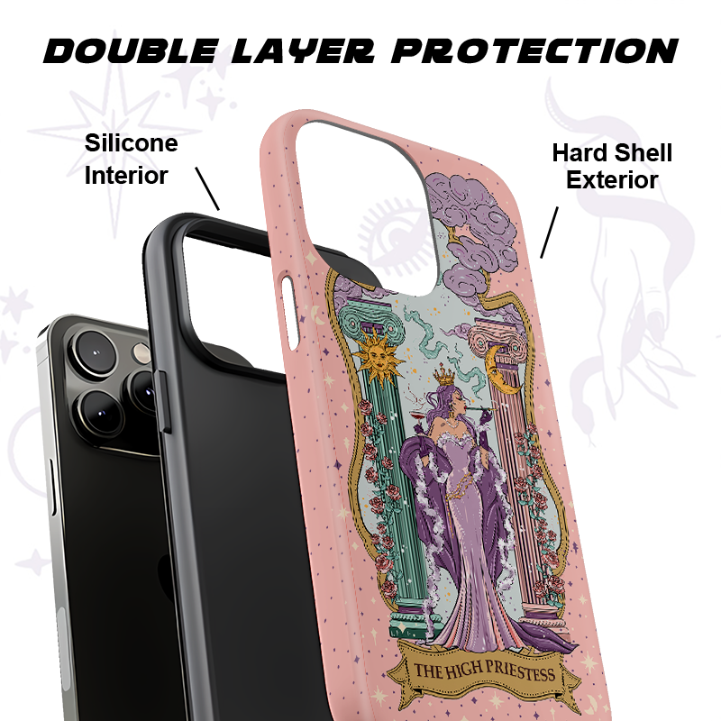 Purplehecate The High Priestess Ancient Mirror Phone Case