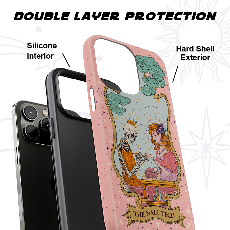 Purplehecate The Nail Tech Life Tarot Ancient Mirror Phone Case