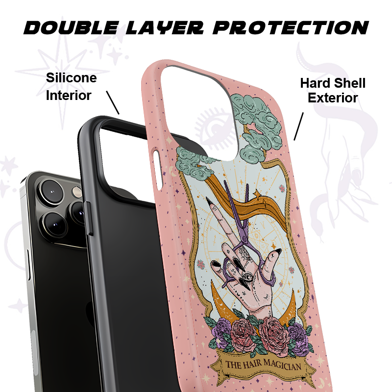 Purplehecate The Hair Magician Tarot Ancient Mirror Phone Case