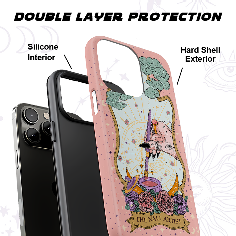 Purplehecate The Nail Artist Tarot Card Ancient Mirror Phone Case