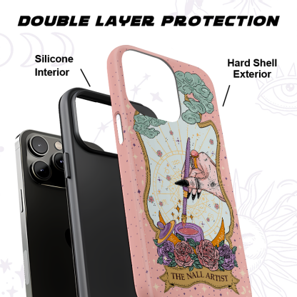 Purplehecate The Nail Artist Tarot Card Ancient Mirror Phone Case