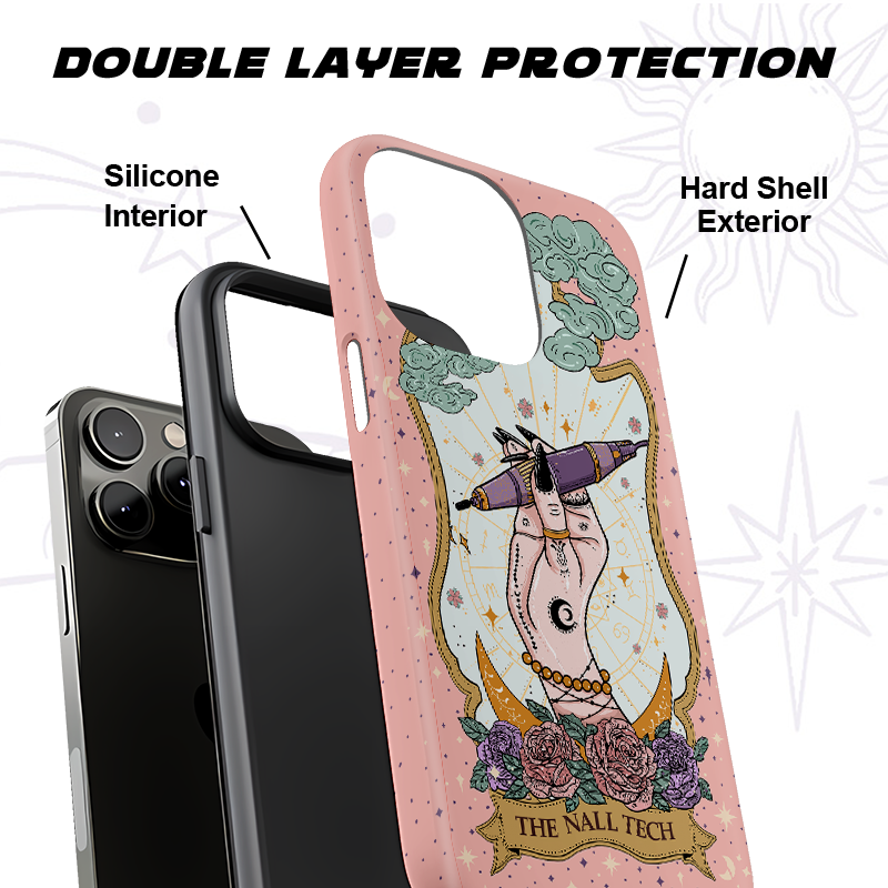 Purplehecate The Nail Tech Tarot Card Ancient Mirror Phone Case