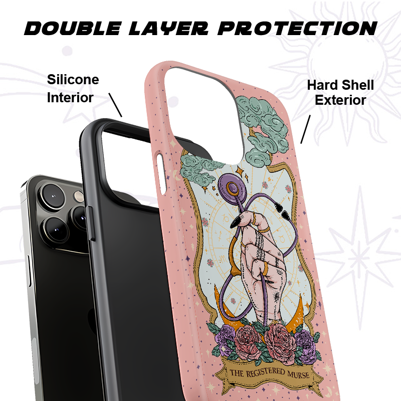 Purplehecate The Registered Nurse Tarot Card Ancient Mirror Phone Case