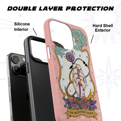 Purplehecate The Registered Nurse Tarot Card Ancient Mirror Phone Case