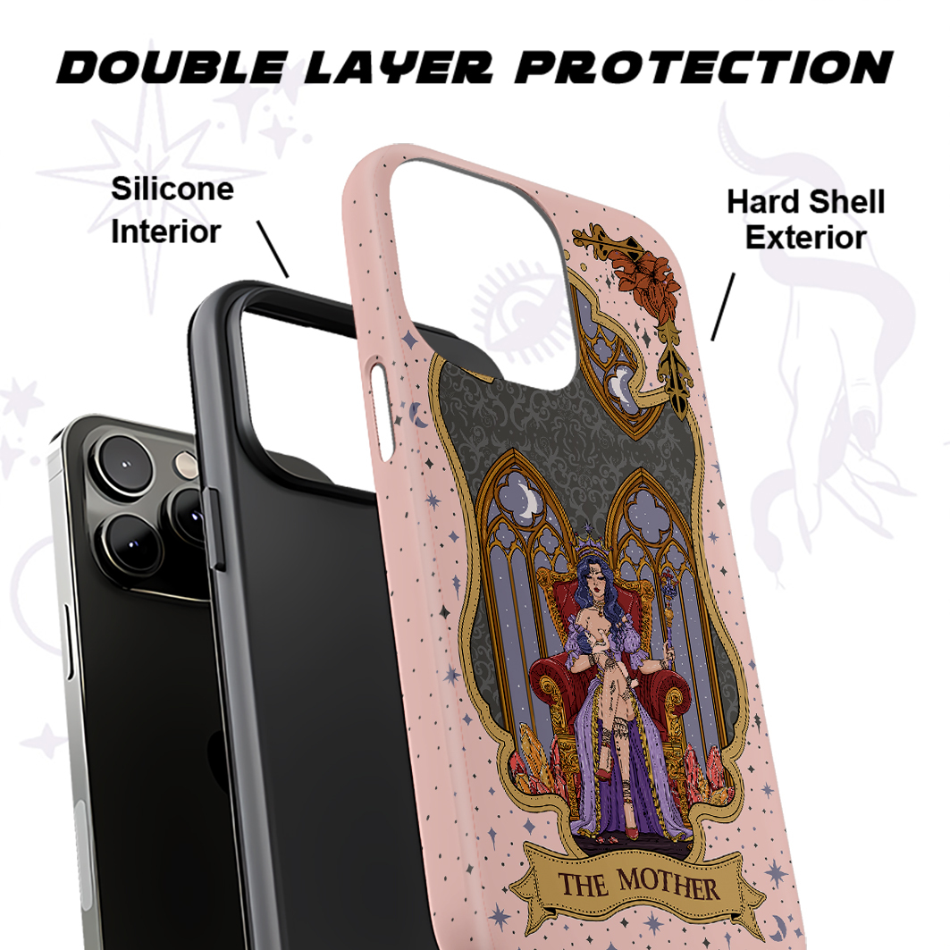 Purplehecate The Mother Tarot Card Ancient Mirror Phone Case