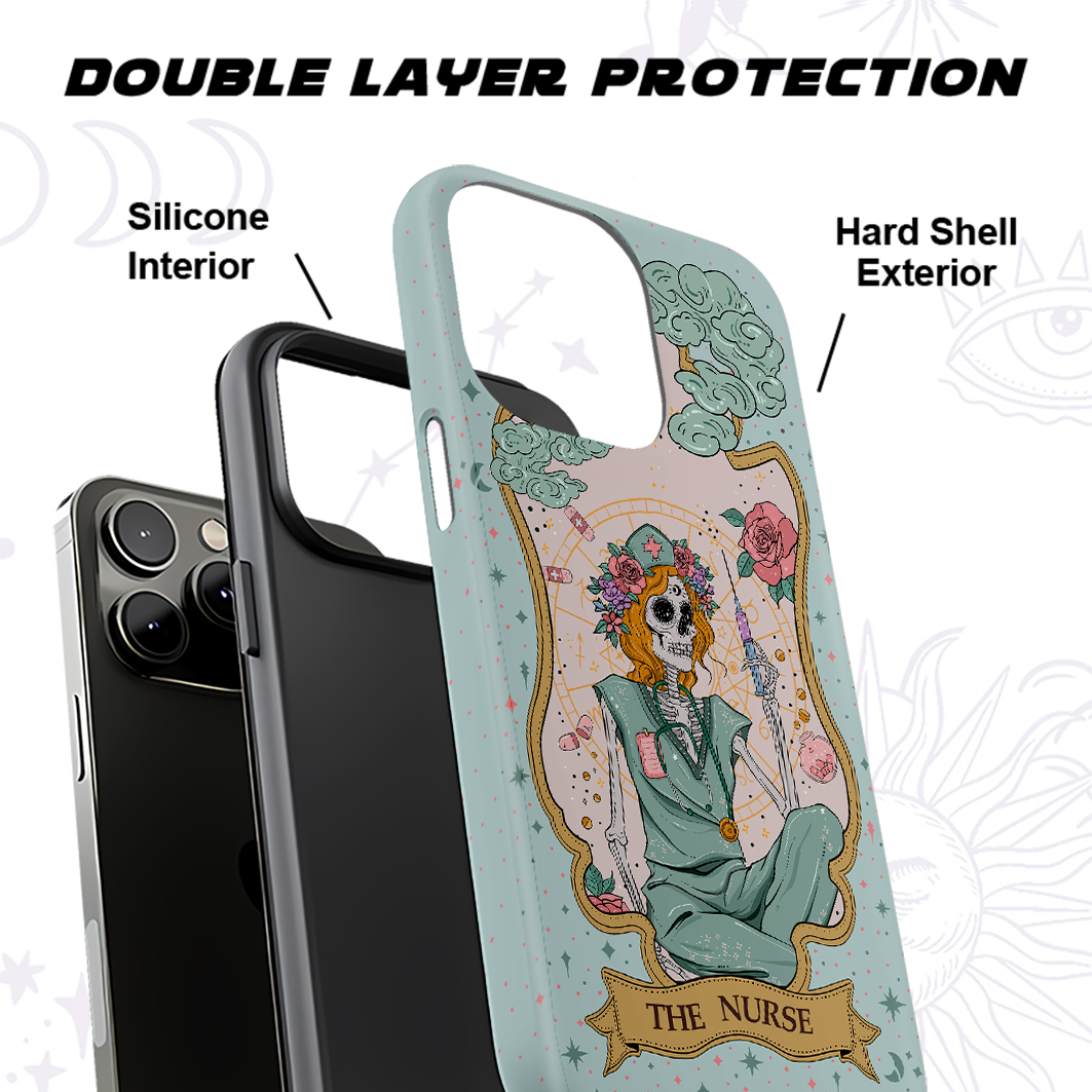 Purplehecate The Nurse Tarot Ancient Mirror Phone Case