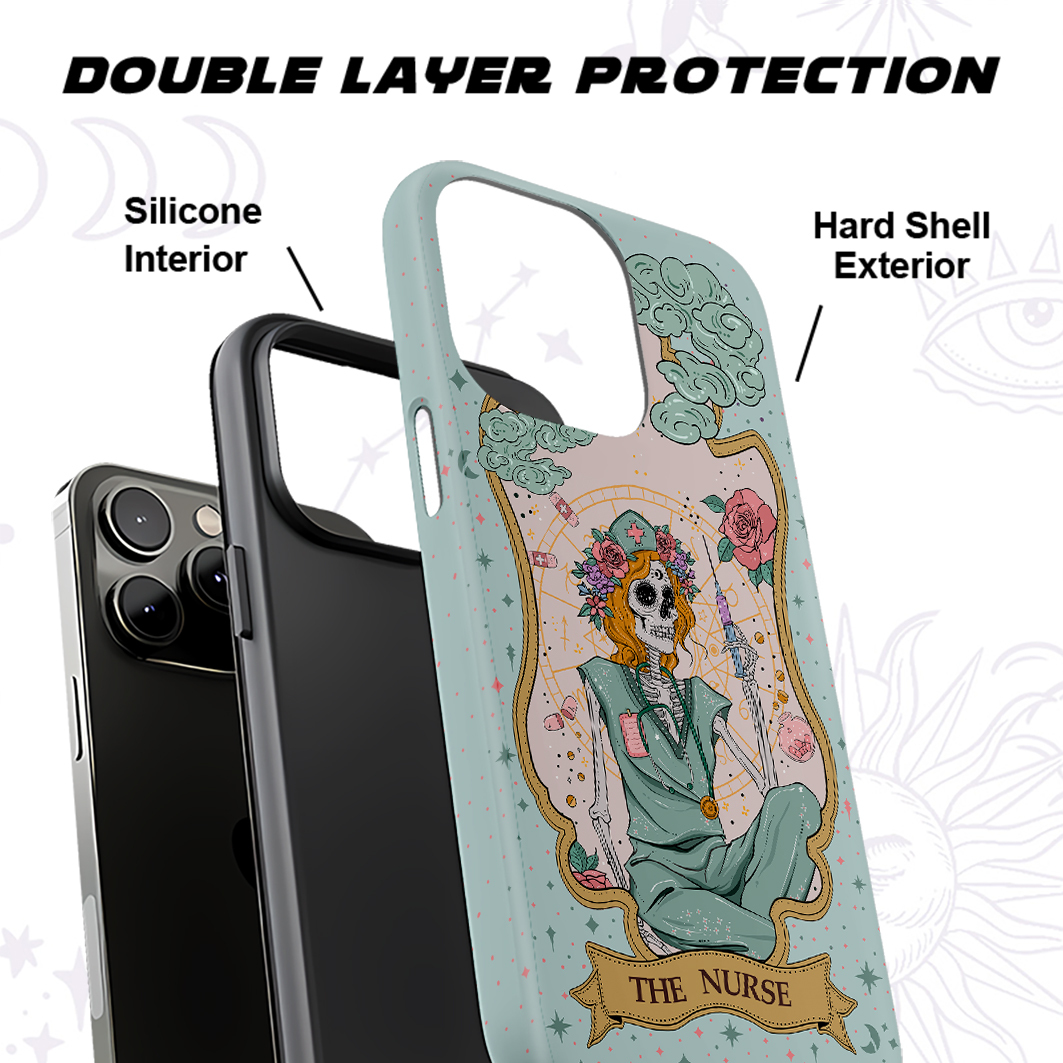 Purplehecate The Nurse Tarot Ancient Mirror Phone Case