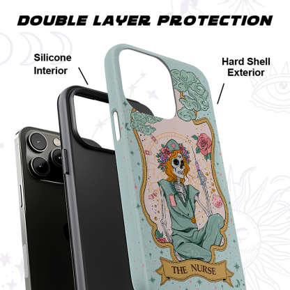 Purplehecate The Nurse Tarot Ancient Mirror Phone Case