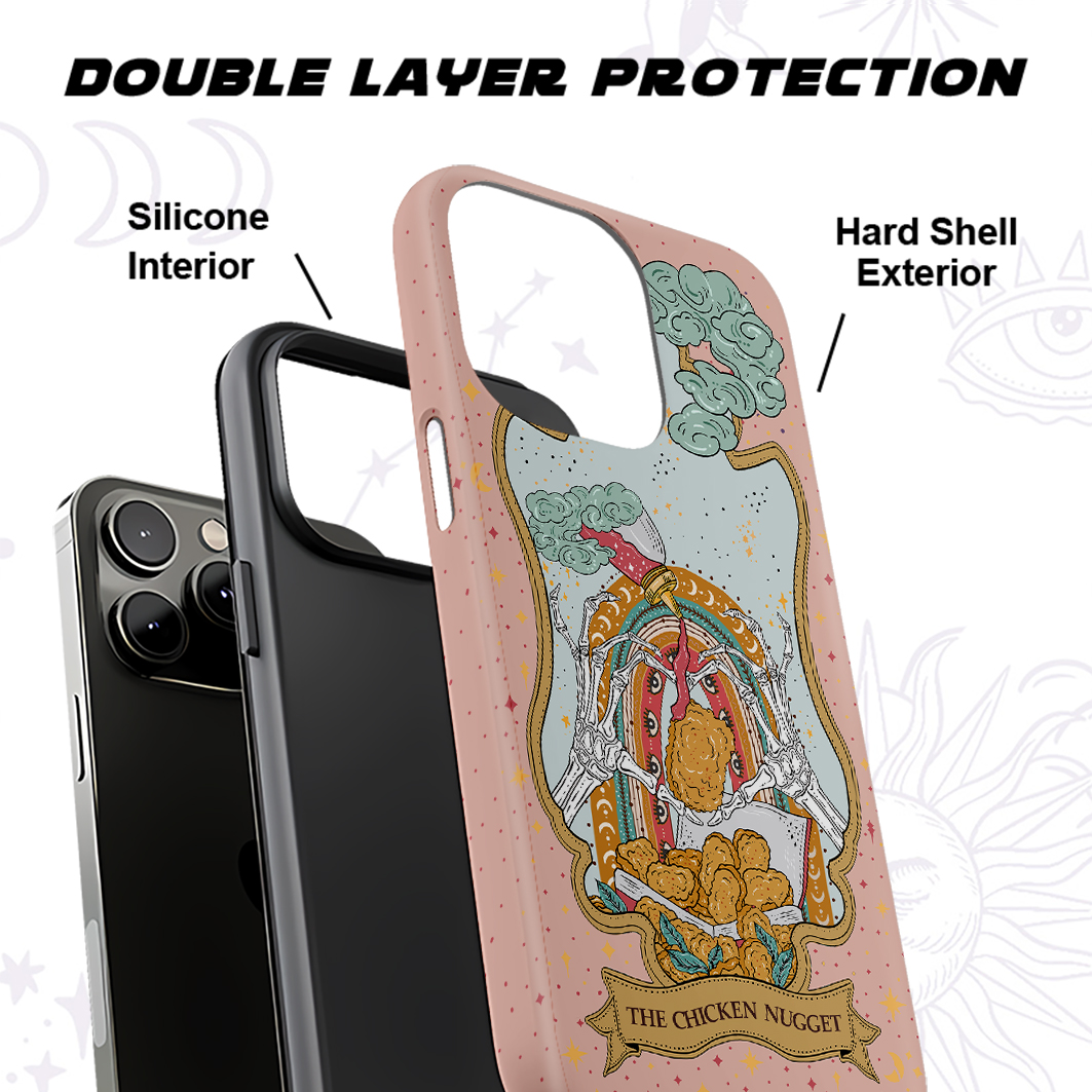 Purplehecate The Chicken Nugget Tarot Ancient Mirror Phone Case