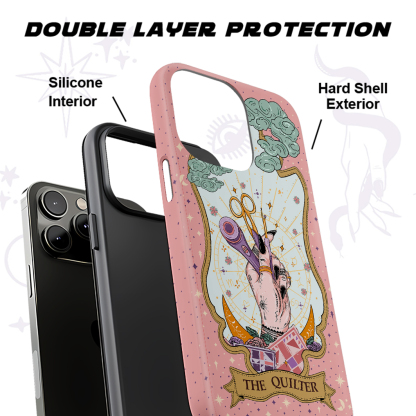 Purplehecate The Quilter Tarot Card Ancient Mirror Phone Case