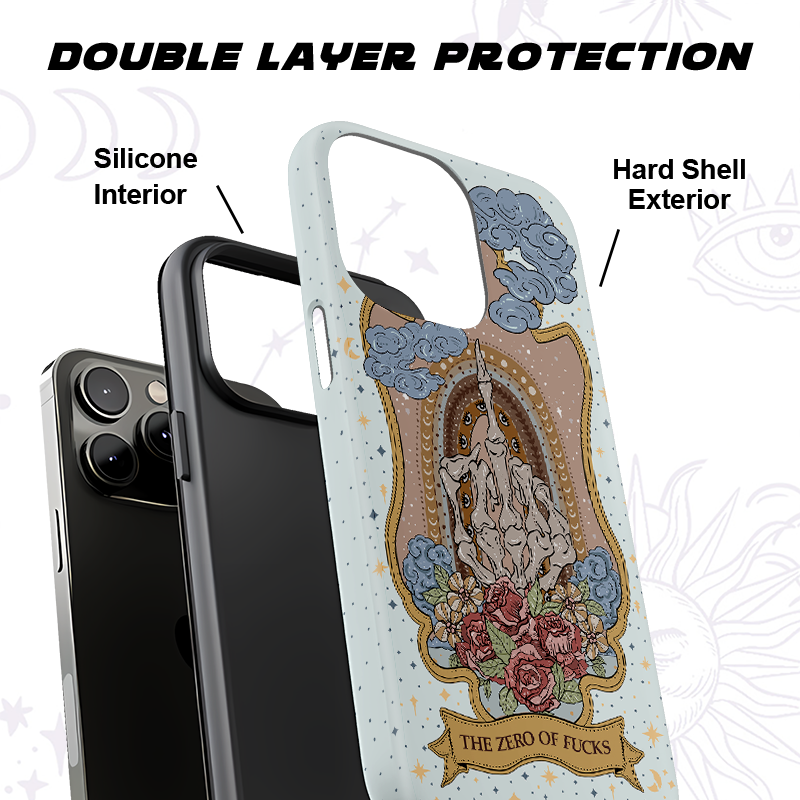 Purplehecate The Zero Of Fucks Tarot Ancient Mirror Phone Case