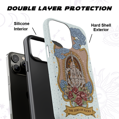 Purplehecate The Zero Of Fucks Tarot Ancient Mirror Phone Case