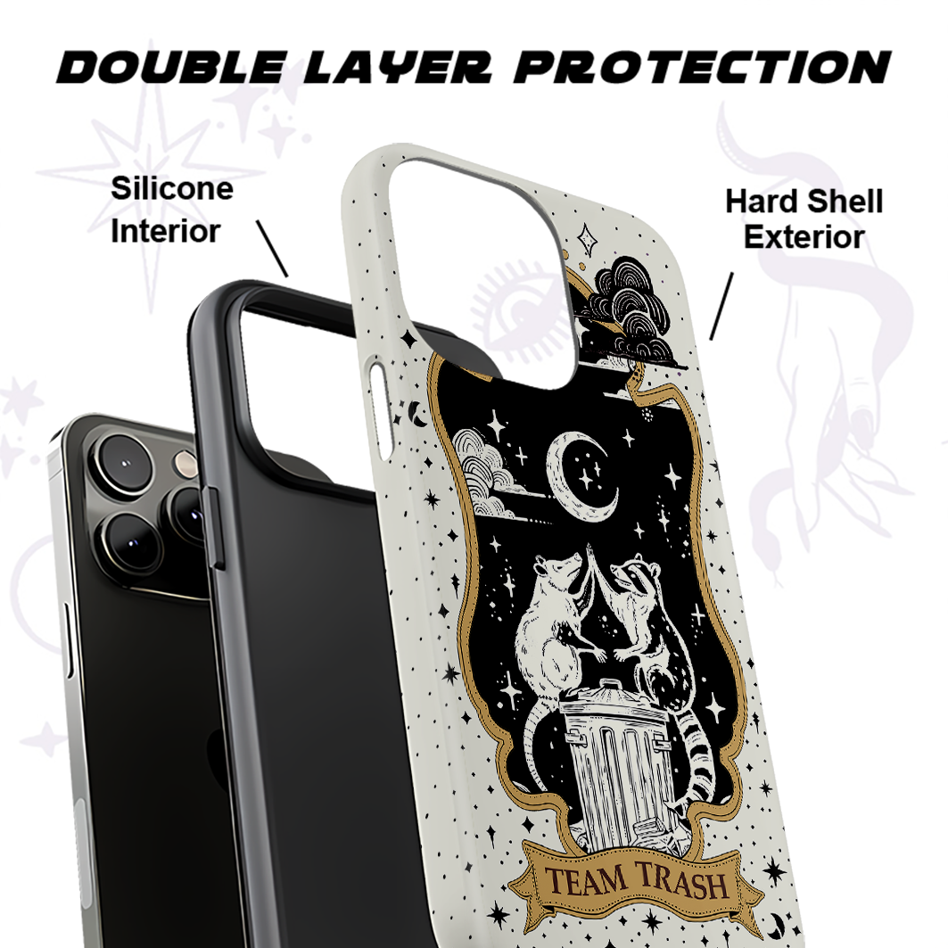 Purplehecate The Team Trash Tarot Ancient Mirror Phone Case