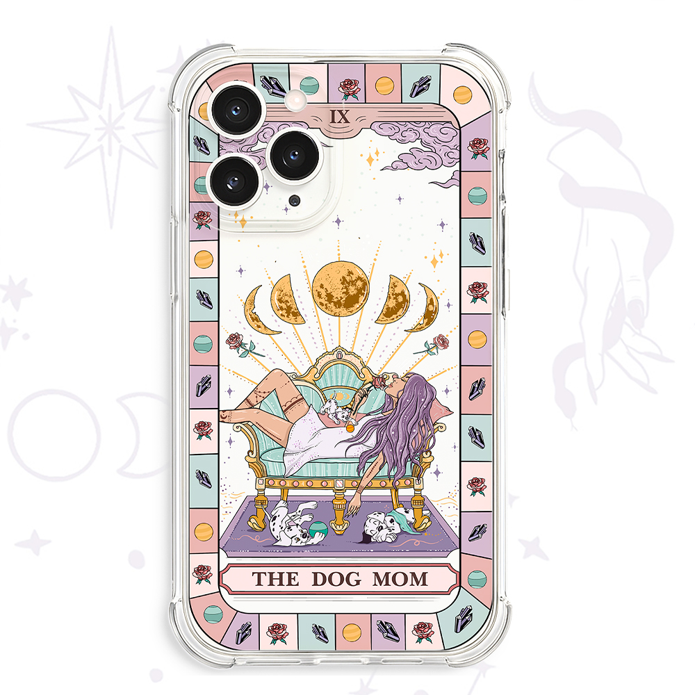Purplehecate The Dog Mom Tarot Clear Phone Case