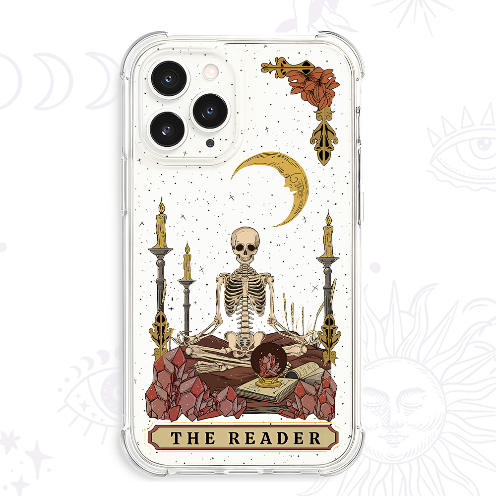 Purplehecate The Reader Tarot Clear Phone Case