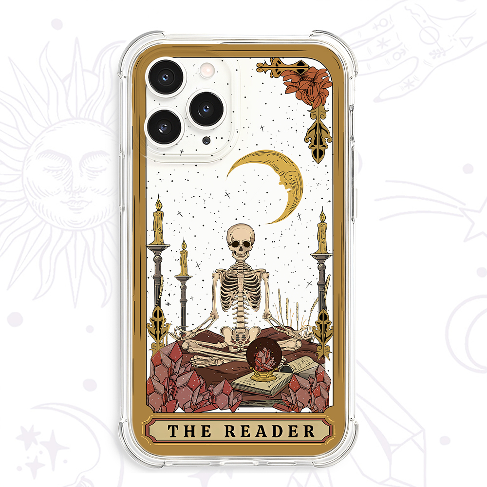 Purplehecate The Reader Tarot Clear Phone Case
