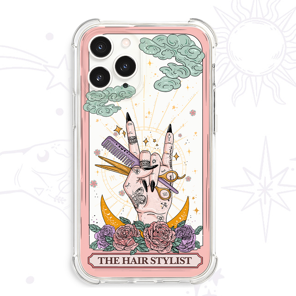 Purplehecate The Hair Stylist Tarot Clear Phone Case
