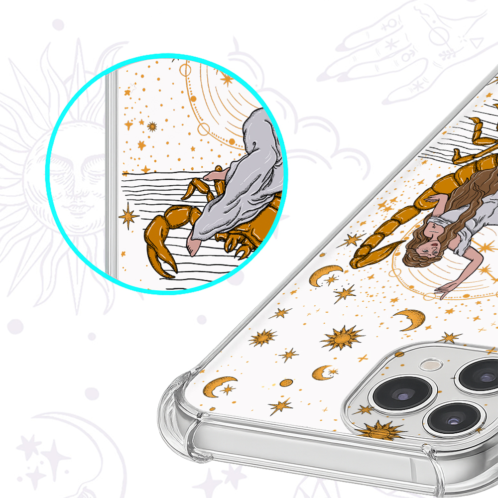 Purplehecate Scorpio Zodiac Clear Phone Case