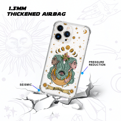 Purplehecate Gemini Zodiac Clear Phone Case