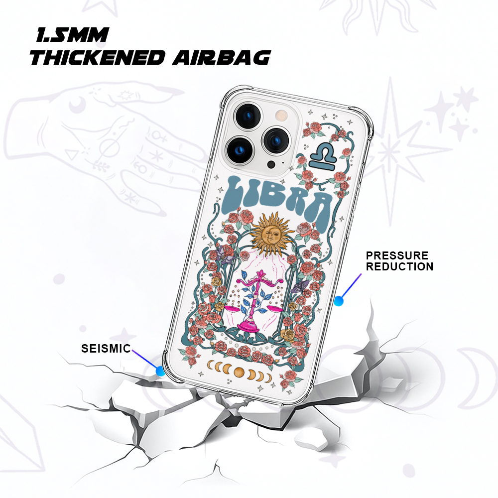 Purplehecate Libra Zodiac Clear Phone Case