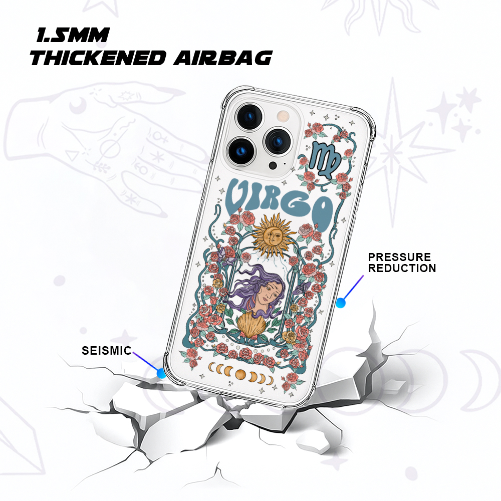 Purplehecate Virgo Zodiac Clear Phone Case