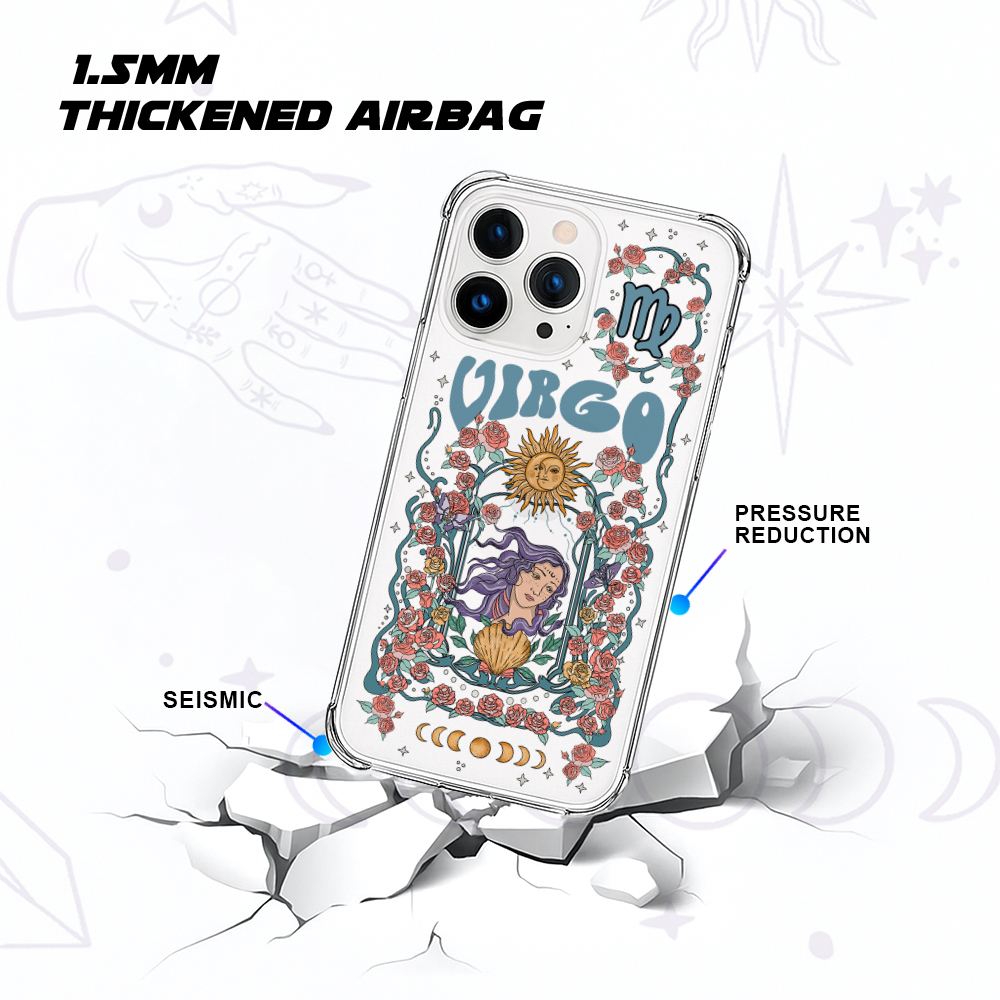 Purplehecate Virgo Zodiac Clear Phone Case