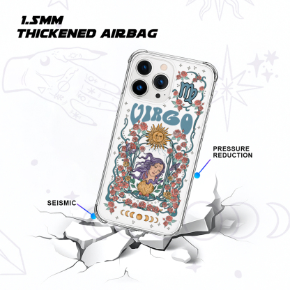 Purplehecate Virgo Zodiac Clear Phone Case